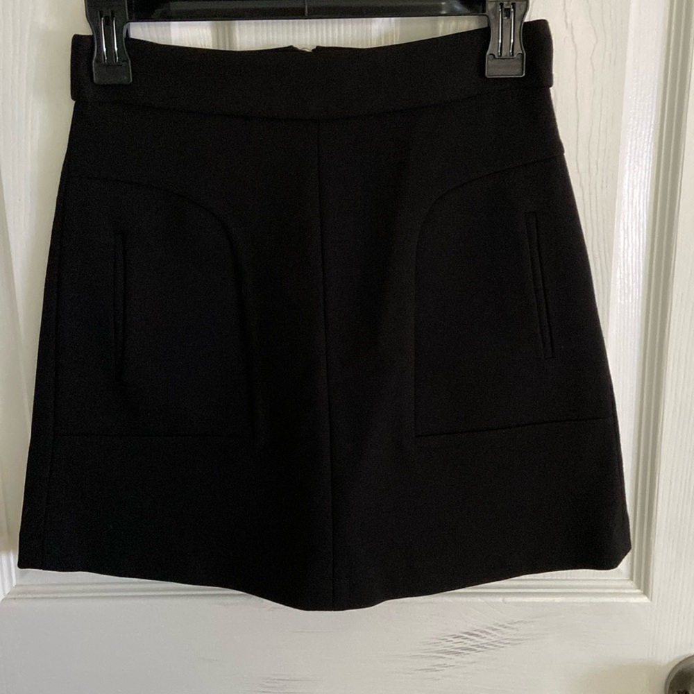 Anthropologie black mini skirt